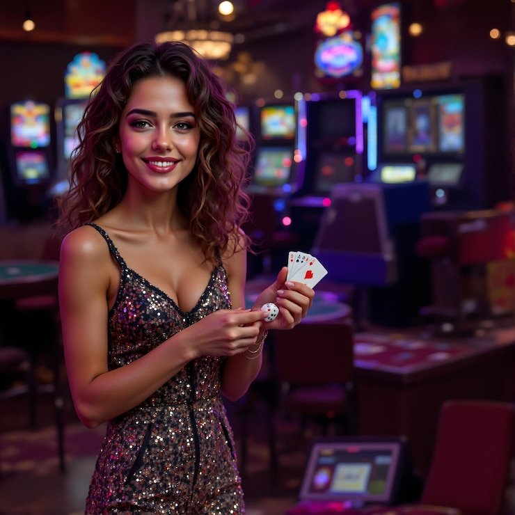 Meja blackjack SA Gaming dengan dealer profesional